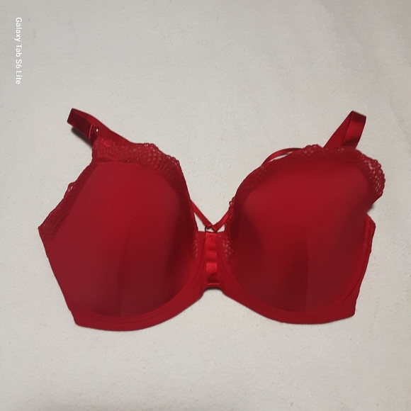 ADOREME BRA Size 38I Red Lace Women's Bra - Picture 2 of 9